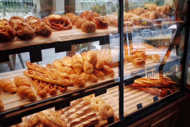 Vitrine de viennoiseries